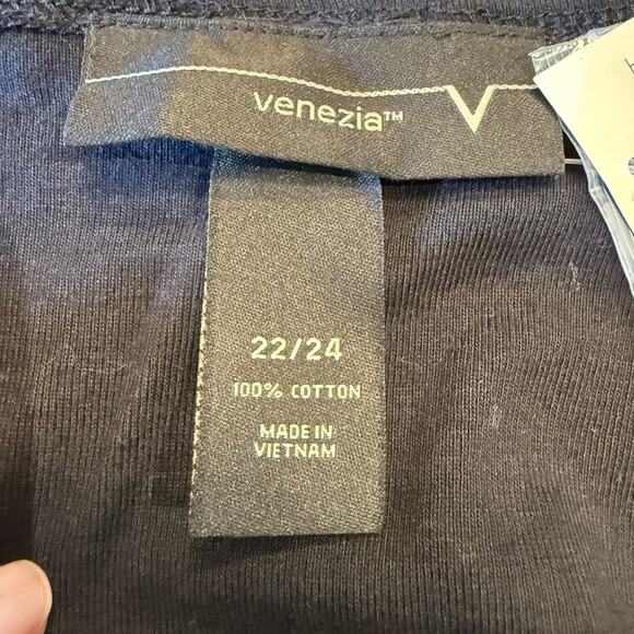 Lane Bryant Venezia Women’s 23/24 Black Jersey 3/4 Sleeve Cotton Sweater NWT - Picture 4 of 8